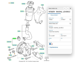 Direksiyon Basınç Müşürü İnce Diş (+Ac)Focus 98>04 ( MNT98AB3N824CC )