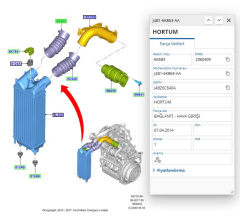 Intercooler Hortumu (Siyah) Courier Fiesta Bmax Connect 1.6Tdcı 12>  ( FSE11607017 - AV216K863AE )