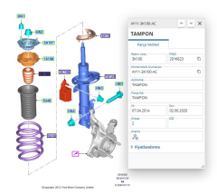 Ön Amortisör Süspansiyon Takozu Courier Bmax   ( MKS2312 - AY113K100AC )
