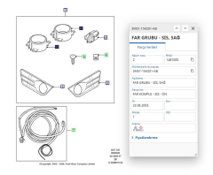 Sis Farı Sağ C.Max Focus 03 ( FSE 11-439-005 - 3M51 15K201 AB )