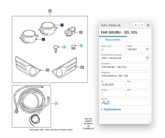 Sis Farı Sol C.Max Focus 03 ( FSE 11-439-004 - 3M51 15K202 AB )
