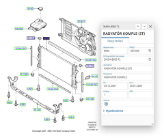 Radyatör ( Mekanik ) C.Max Focus 1.6 Tdcı Bnz 04 ( VKA161901 - 3M5H8005TL )