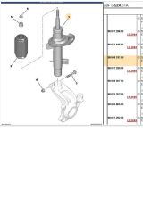 Ön Sol Amortisör 208 C3 III (315874-9804831180)