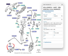 Dış Kapı Kolu Siyah Focus C.Max 04 ( FSE 11-324-002 - 3M51 R22404 DA )