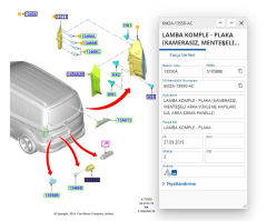 Plaka Lambası  Courier Focus 08  ( FSE11425002 - 6M2A13550AC )