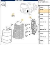Sağ Stop Tek Kapı DW8 EM Partner Berlingo (P4206-6351.J0)