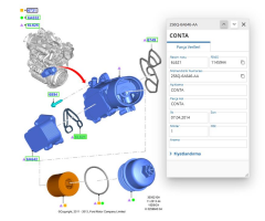 Arka Abs Kablosu Sağ-Sol Courier Fiesta Bmax 12 ( HMPFD800027 - DLPSS20766 - AY112C190AC )