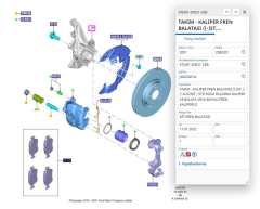 Disk Balata Ön İkaz Saclı Focus Kuga Puma 18  ( KALE2055616805 - JX612K021AEB )