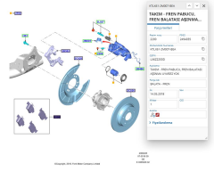 Disk Balata Arka Focus Kuga Mondeo Galaxy Smax 18  ( KAB2253115905 - KTJX612M007AEC - DG9C2M007HA - MEK1GJ2M008AA )